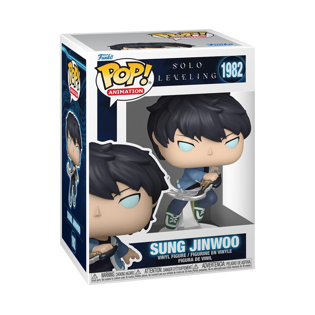 Photo 1 of Funko Pop! Animation: Solo Leveling - Sung Jinwoo - 1/6 Odds for Rare Chase Variant - Styles May Vary - Collectable Vinyl Figure - Gift Idea - Official Merchandise - Toys for Kids & Adults