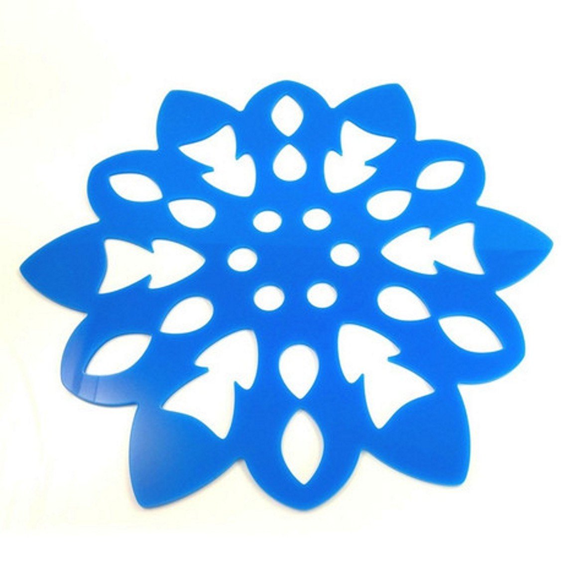 Super Cool Creations 4 Snowflake Bright Blue Acrylic Coasters