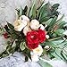 Supla 2 Pack Faux Seeded Eucalyptus Long Leaves Greenery Bouquets Long Leaves Grey Green Atificial Eucalyptus Plants Spray with Fruit Pods for Greenery Wedding Bride Baby Shower Woodland Floral Decor