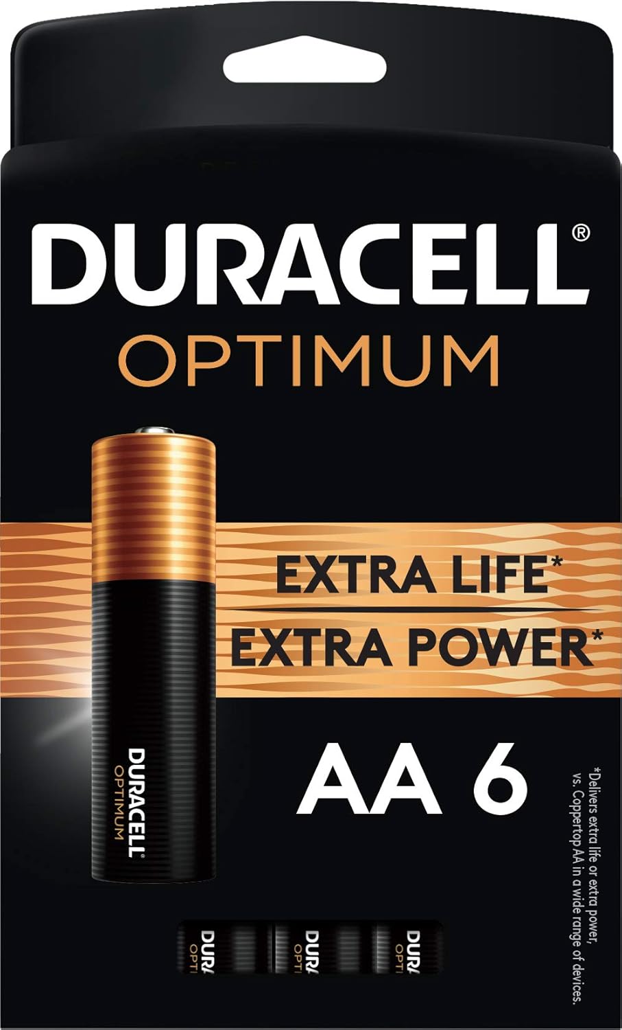 Duracell Optimum 1.5V Alkaline AA Batteries, Convenient, Resealable Package, 6 Count Amazon.ca