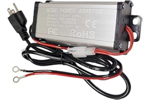 SQEEFEE 110V to 12V Power Converter Adapter for 5KW / 8KW All-in-One Diesel Air Heater, Plug and Play Converter for Appliance