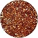 Glitter My World! Jumbo Flake Craft Glitter: 8 oz Jar Carrot Orange
