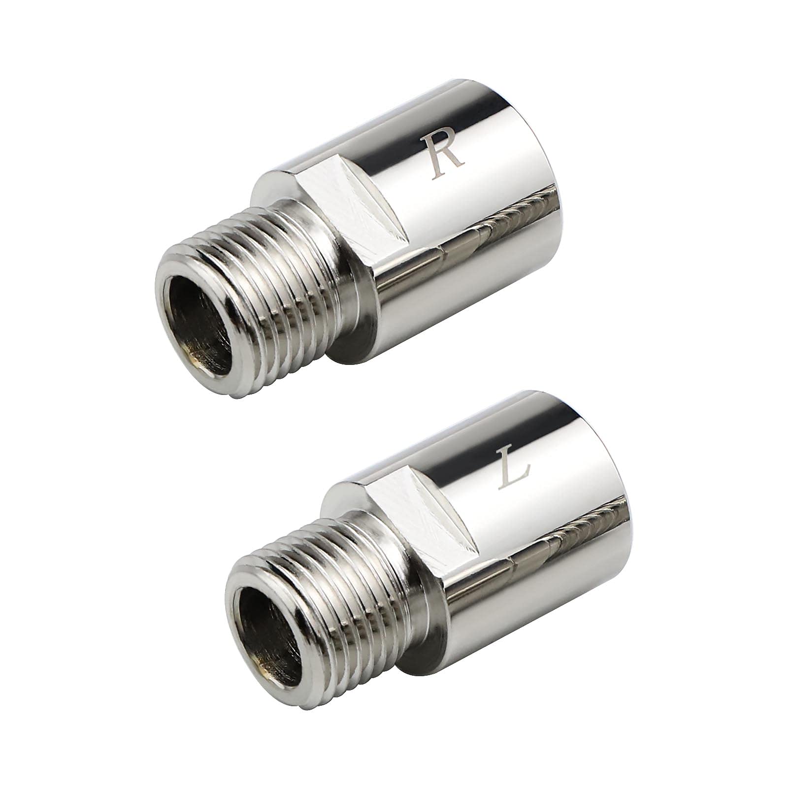 Create idea 1 Pair of Chrome-Molybdenum Silver Steel Bike Pedal Extenders Extended 20mm/ 0.79inch Fit for 9/16 in Threaded Pedals Bike Racing Bike SPD MT BMX Cruiser