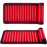 Infrared Red Light Therapy, Red Light Therapy Mat with Neck Support, 660nm&850nm NIR Deep Wavelength Blanket Pad for Back Belly Knee Shoulder HIPS Body Pain Relief
