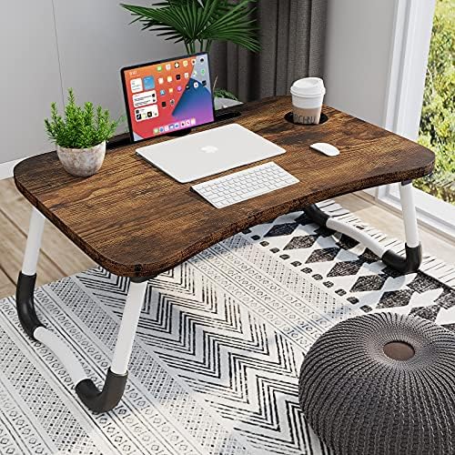 Homemaxs Laptop Desk for Bed, Portable Laptop Bed Tray Table with