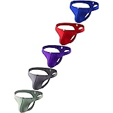 iKingsky Men's Breathable Thong Underwear Sexy Low Rise T-back Underpanties for Men