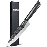 HZYLYML 8 inch Japanese Gyuto Chef Knife，HC Steel Home Essentials Sharp Kitchen knife，Professional Hand Forged Cooking Knife，Knives for cooking and chopping，Gifts for chef，Gifts for Mom/Dad
