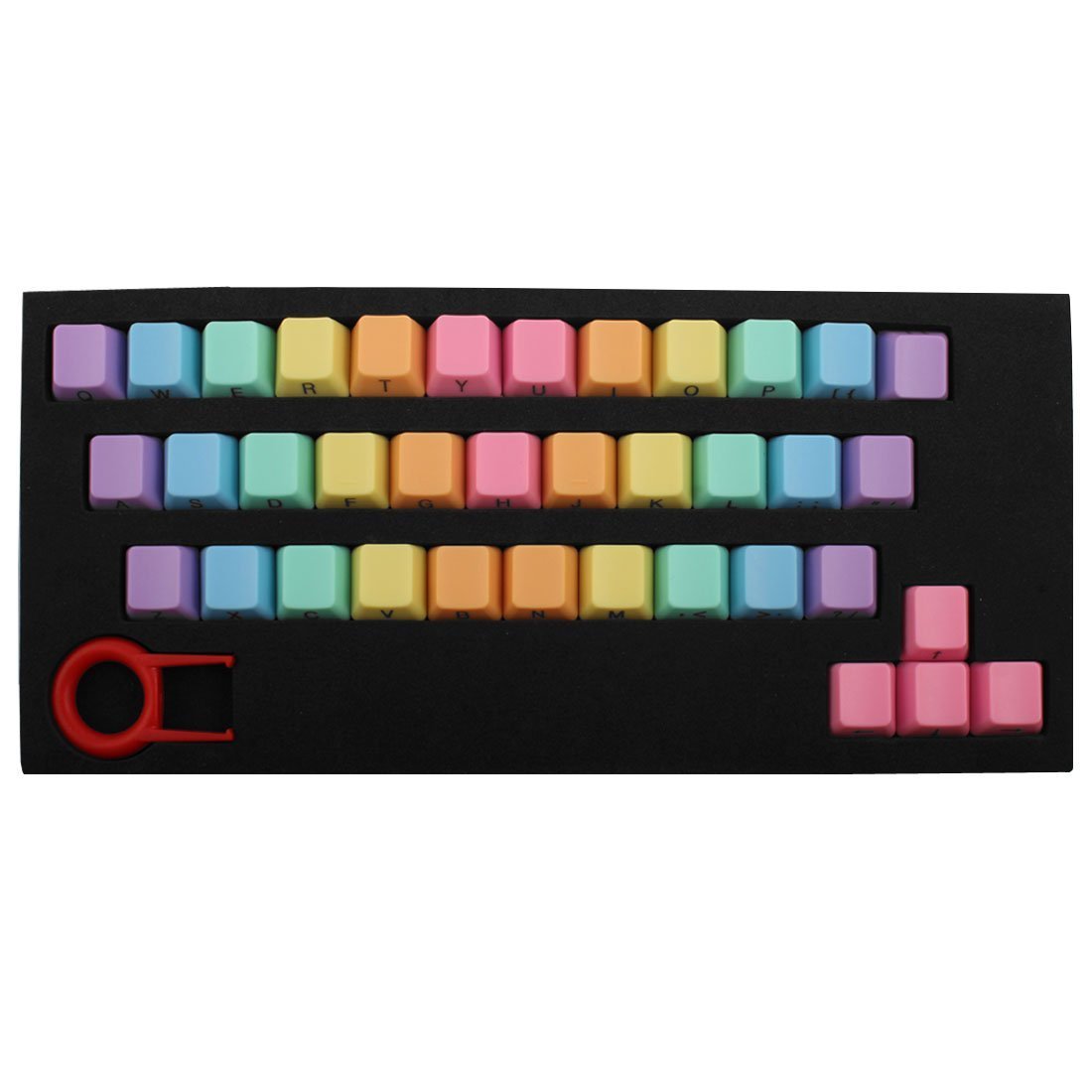 Buy Keycap PBT 37 KeyCaps Keycap Puller with Side Letter,Keycap Puller
