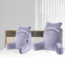 Reading Pillow-Bed Rest Pillow with Detachable Neck
