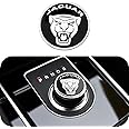 LDYFC Sport Style Panel Frame Cover Trim Accessories Gear Shift Knob Cover Trim Compatible for Jaguar XF XE XJ F-Pace(Black)