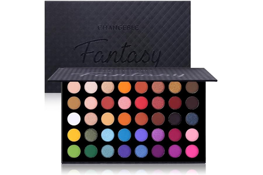 Highly Pigmented Eye Makeup Palette, Matte Shimmer Metallic Eyeshadow Pallet Long Lasting Blendable Natural Colors Make Up Eye Shadows Cosmetics Gift Kit