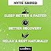 NyteShred - Natural Night time Sleep Aid Supplement & PM Fat Burner Pills for Men & Women - Sleep Better, Recover Faster and Burn Fat - Guaranteed Results - 60 Capsules