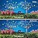 Solar Starburst Branches Garden Decor Yard Stakes - Set Of 2, White