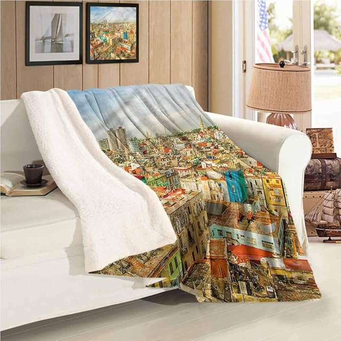 Throw Blanket Air Conditioner Blanket Havana City Houses