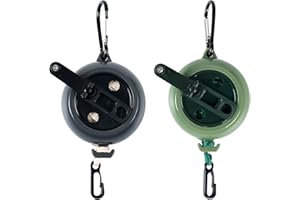 SYWAN Retractable etractable Gear & Bow Hoist, 2pcs 33FT Retractable Bow Rope Tree Stand Pull Up Retriever Archery Hanging Ca