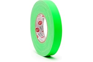 DGTAPE 1 inch x 55 ya Green Fluorescent Gaffer Tape. UV + Green NEON (UMF25/50/G 1in x 55yard)