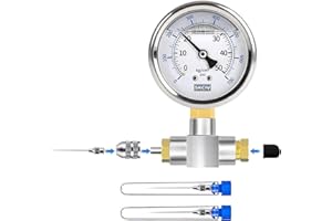 LTIENBST 0-700PSI Shock Nitrogen Needle Fill Tool Nitrogen Needle Kit with Needle Head Compatible with Kawasaki,Yamaha,Raptor Truck Shocks,Ducati