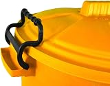 Srendi 50L Yellow Plastic Storage Bin Locking Lid Outdoor Food Storage view 2