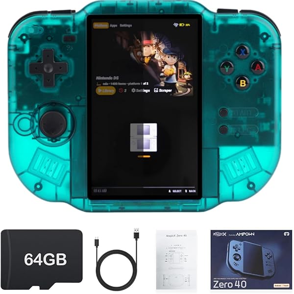 MagicX Zero 40 Retro Handheld Game Console , 3.4 Inch IPS Screen