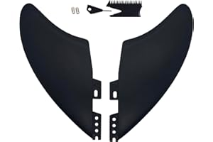 OITRCSS Twin Keel Twin Tab ii/Single Tab Surfing Fins -Keel Twin Fins Set - Fins for Fish Surf Boards