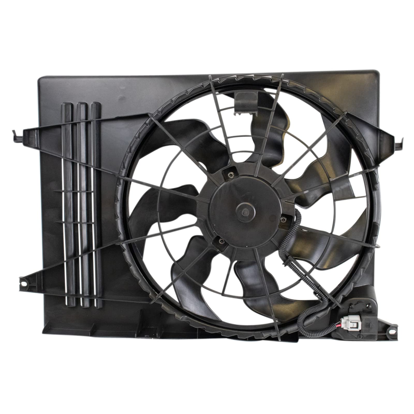 Photo 1 of TRQ Radiator Cooling Fan Assembly Compatible with 2010-2015 Hyundai Tucson 2011-2016 Kia Sportage HY3115137