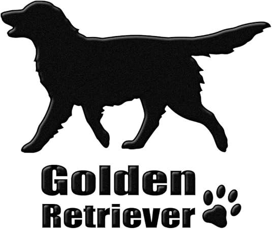 Amazon 蒔絵シール Dog ゴールデンレトリバー かけあし 黒 シール ステッカー おもちゃ