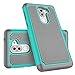 Tekcoo Honor 6X Case, Huawei Honor 6X Cute Case, [Tmajor] Shock Absorbing [Turquoise] Hybrid Rubber Silicone & Plastic Scratch Resistant Bumper Rugged Grip Sturdy Hard Cases Cover