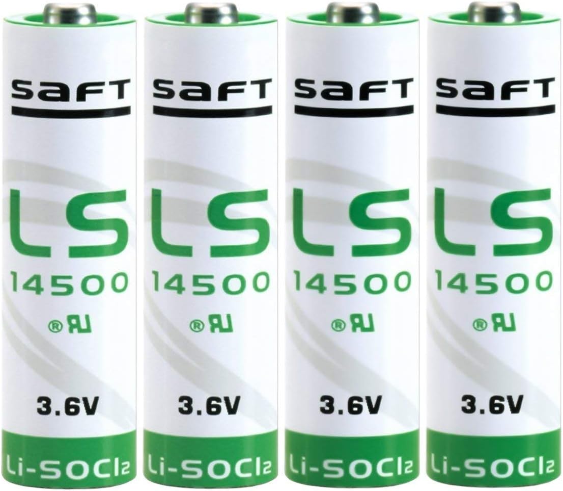 Saft LS 14500 3.6v Standard Capacity"AA" Cell (4 Pack)