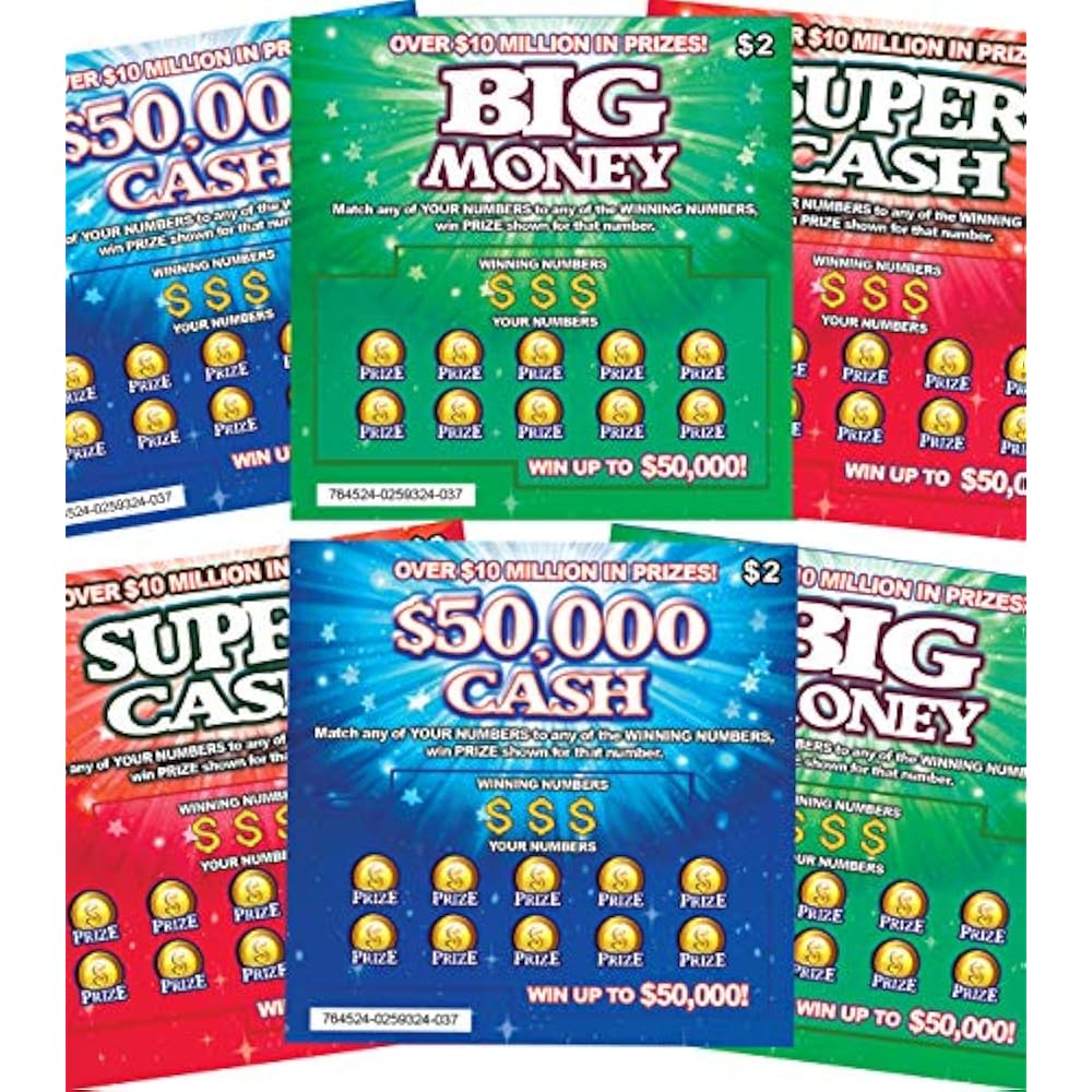 FMPLT Gag Toys & Practical Jokes Fake Prank Lottery Tickets Scratch