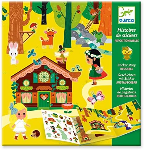 DJECO Magic Forest Stickers Unisex Children's Balloons, Multicoloured (38956)