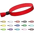 100 Pcs Cloth Event Wristband, Disposable Wristbands for Events, Colored Wristbands Events,for Lightweight Concert,Club Entrance Wrist Strap Party Wristband Event (Color : Red)