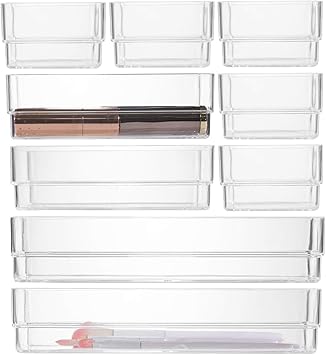 Vanity Drawer Organizer Versatile Home Bathroom Storage Bin Household Supplies