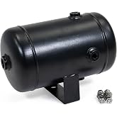 HornBlasters 1-Gallon (1.78 Liters) 5 Port Steel Air Tank - Powdercoat Finish - One 1/2" NPT Port &amp; Four 1/4" NPT Ports