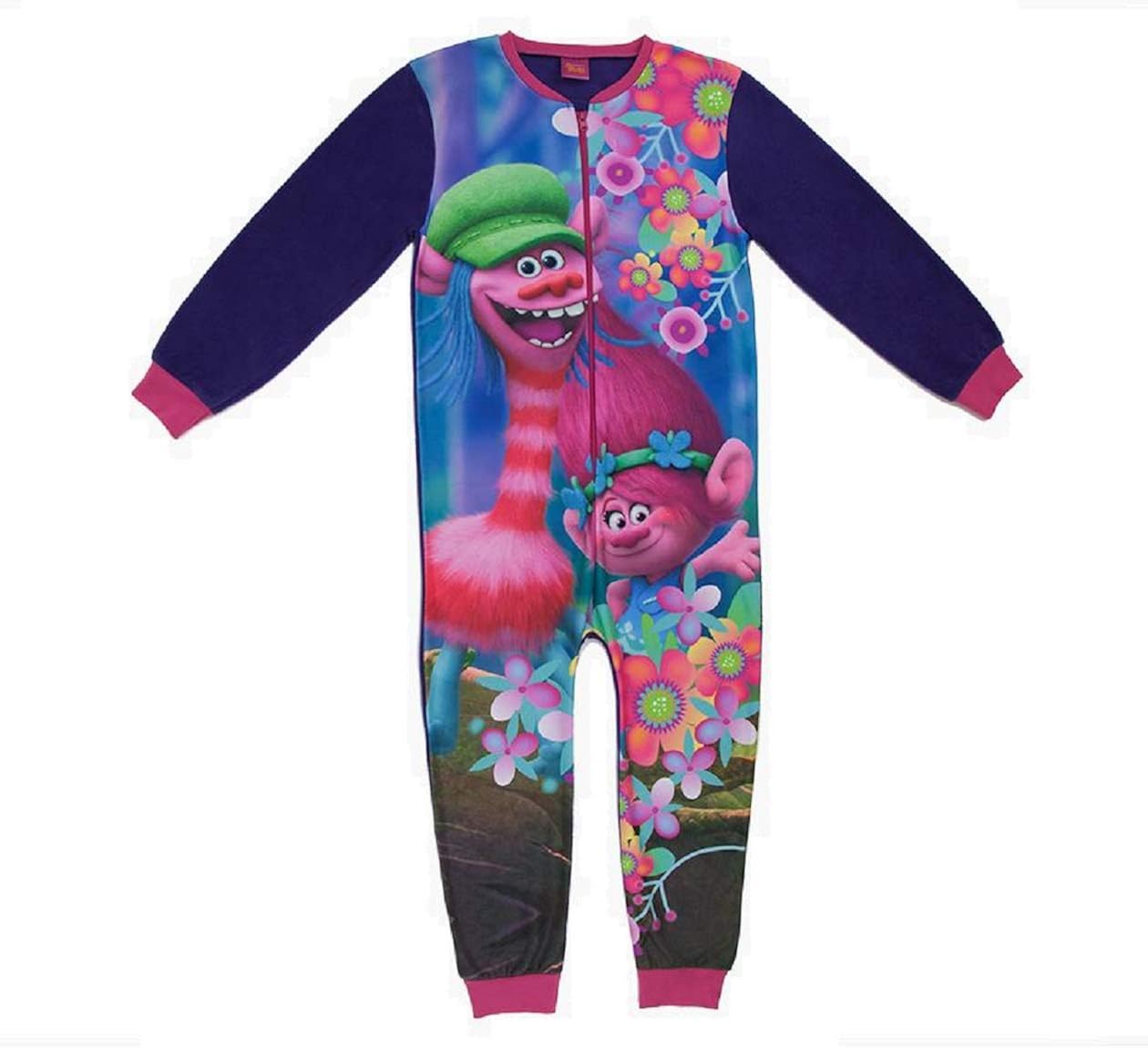 girls fleece sleepsuit