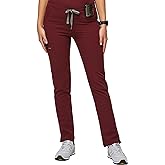FIGS YOLA Skinny Scrub Pants for Women — Slim Fit, Straight Leg, 11 Pockets 4-Way Stretch, Anti-Wrinkle