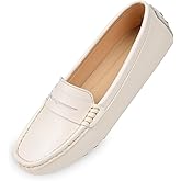 Heydonic Women's Loafers Moccasins Soft Casual Walking Driving Ladies Office Penny Flats Boat Shoes Women Slip On Comfortable Leather