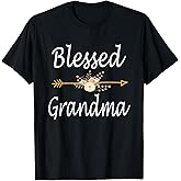 Blessed Grandma Shirt for Women Cute T-Shirt