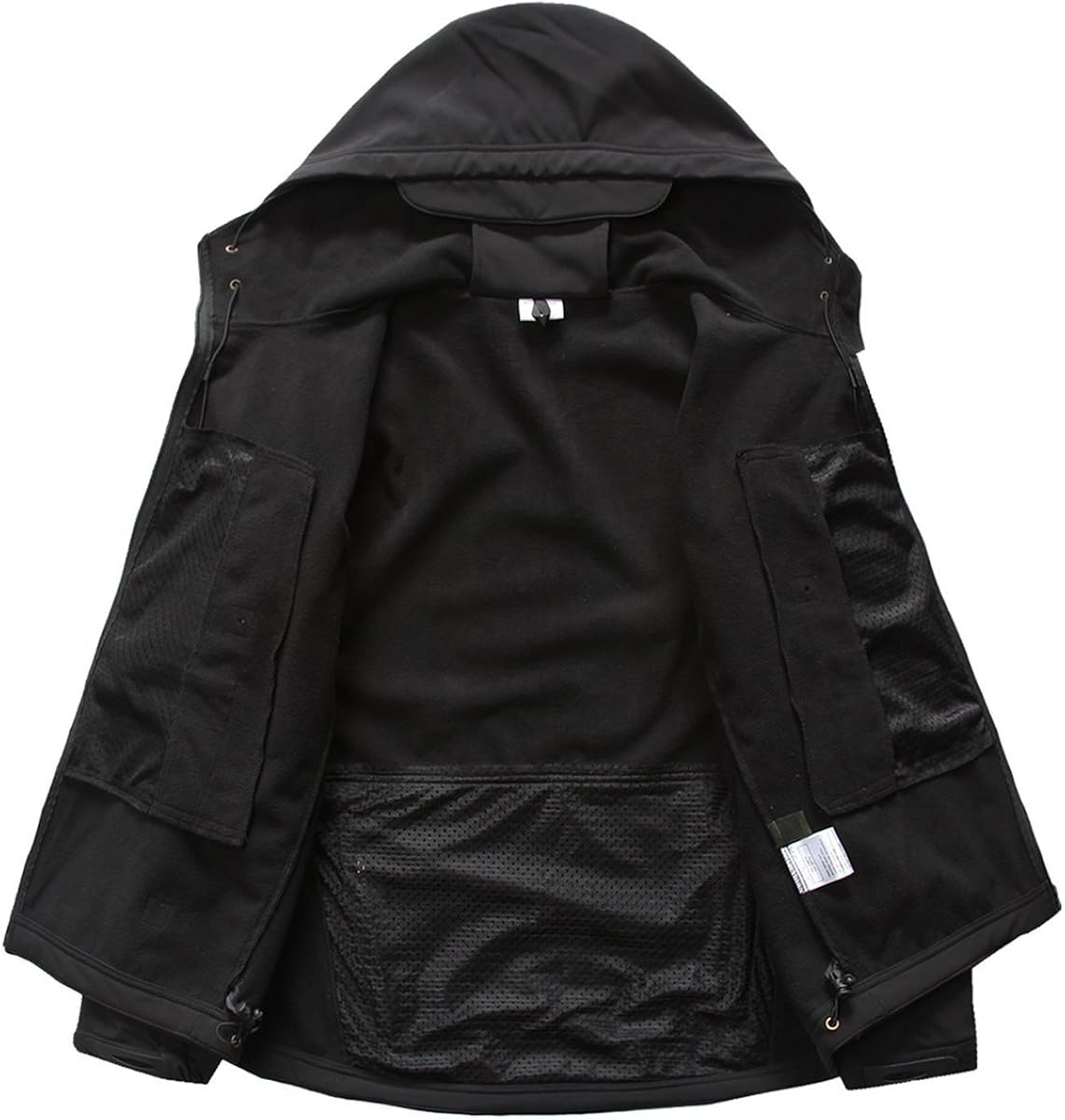 ReFire Gear Men's Army Special Ops Military Tactical Jacket Softshell Fleece Hooded Outdoor Coat: Clothing