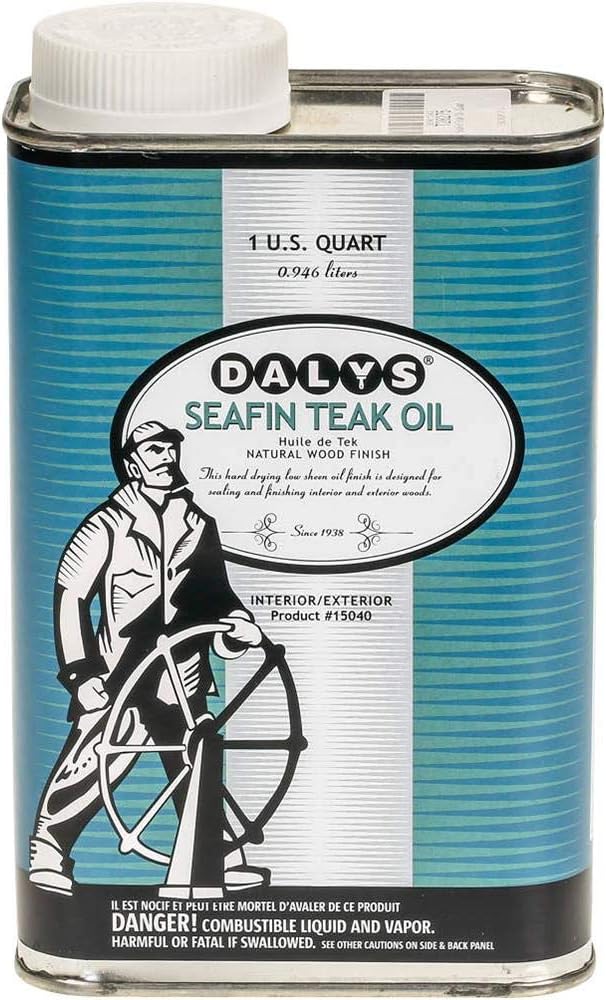 DALY'S WOOD FINISHING PRODUCTS Seafin Teak Oil, 1 Quart, Clear, Quart