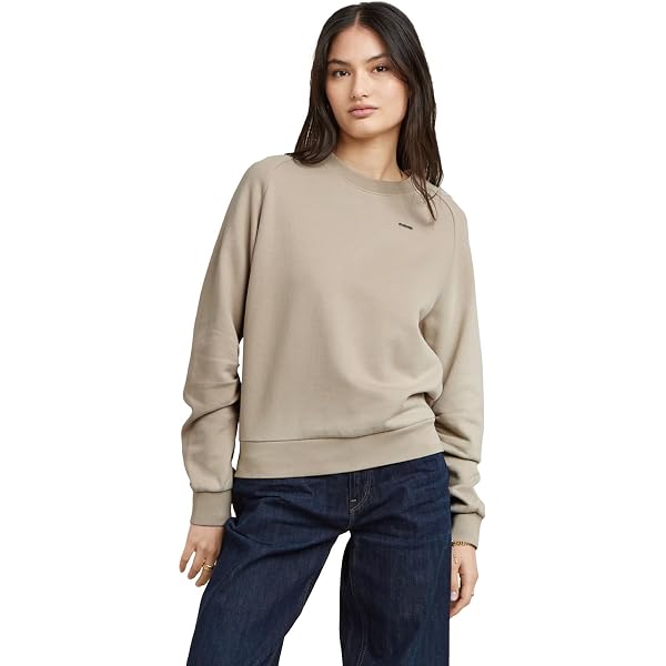 Felpa Donna G-STAR RAW Cornely Raw Dot Raglan – Morbida, Con Dettaglio Puntinato, Qualità Premium E Vestibilità Comoda