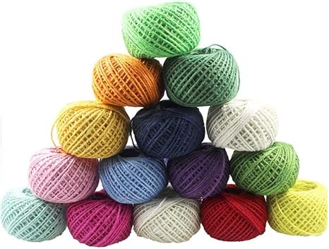 Corda Di Juta Naturale Colorata 15 Rotoli Di Corda Di Iuta Per Decorazioni Artistiche Regalo In Lega Fai Da Te Decorazione Del Giardino Amazon It Giardino E Giardinaggio