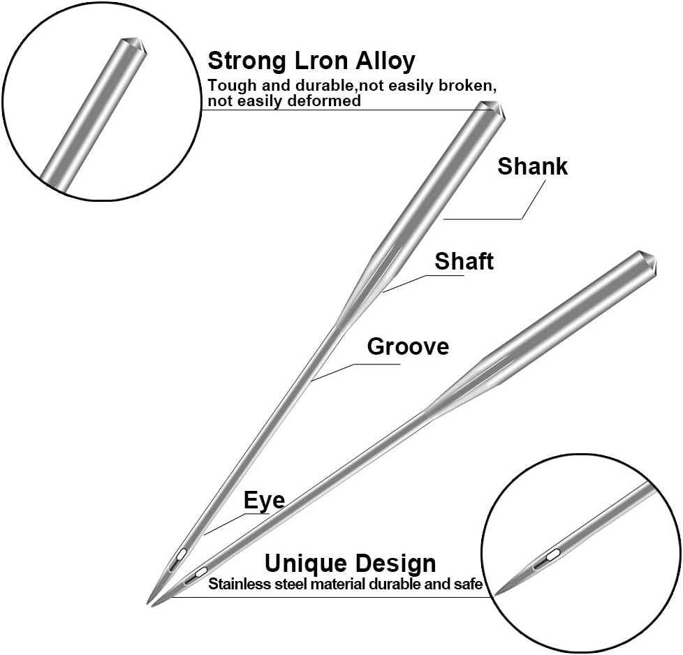40 Pcs Sewing Machine Needles, 90/14 and 100/16 Universal Machine