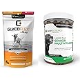 VETRISCIENCE Glycoflex Plus Chondroitin Maximum Strength Hip & Joint Supplement & Canine Plus MultiVitamin for Senior Dogs - Vet Recommended Vitamin Supplement, 60 (Packaging May Vary)