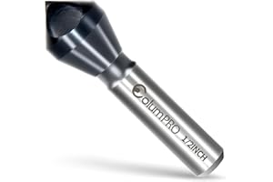 ColumPRO TiAlN Cobalt Single-End Countersink Chamfer Tool - Heavy-Duty M35 82-Degree Countersink Bit for Metal, Stainless Steel, Copper, Wood, Fiberboard, 1/2"