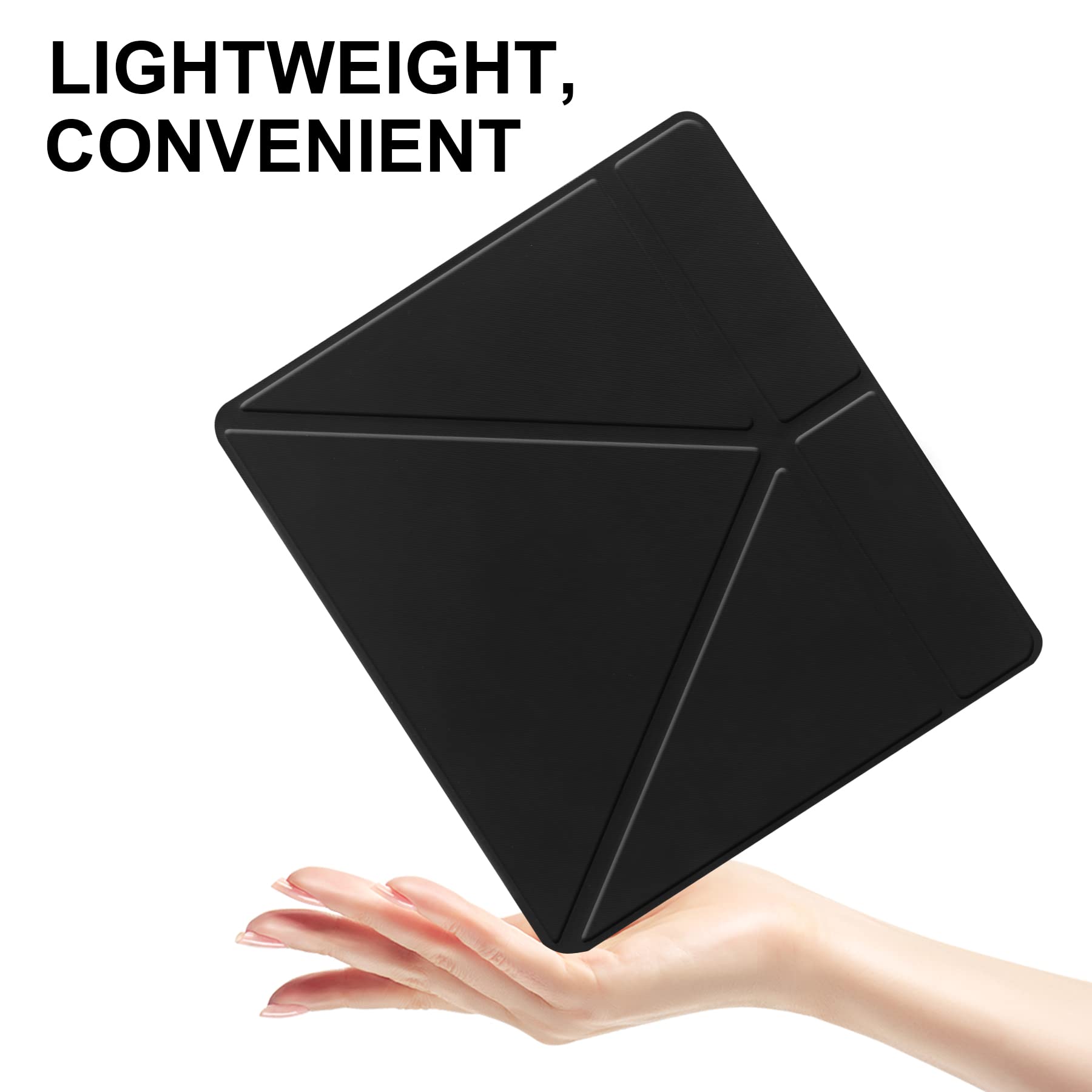 KuRoKo Slimshell Case for Kindle Scribe (2024/2022 Released), Premium Lightweight PU Leather Stand Cover with Auto Sleep/Wake for 10.2 inch Amazon Kindle Scribe 2024(1st Gen)/2022-Black