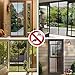 MangGou Magnetic Screen Door,Heavy Duty Mesh Screen Door,Full Frame Velcro,Magic Retractable Mesh Curtain,Keep Fly Mosquitos Bug Insect Out Screen,Close Automaticlly,Fits Door Openings up to 34