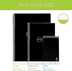Rocketbook Core Reusable Spiral Notebook, Executive