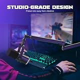 FIFINE Microphone Arm Stand BM88 with Desk Clamp, Cable Management view 3