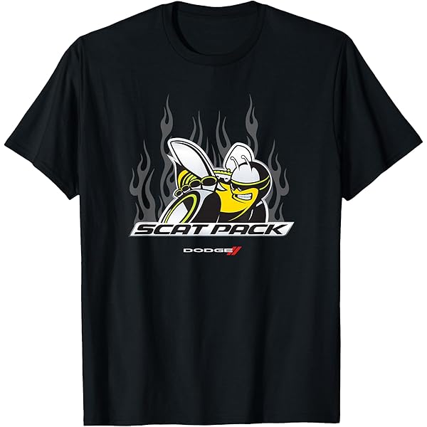 トップス CHALLENGER MOTOR TEE BLACK JH Design Men's Dodge Challenger Car Short Sleeve Crew Neck