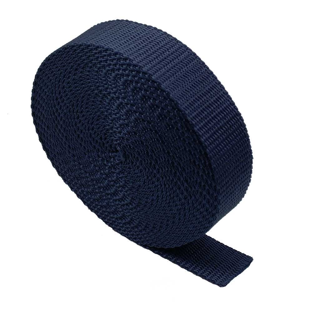 Heavy Duty Webbing Strap Tape - 5 metres - Rucksack/Backpacks, Luggage/Cargo Strapping, Belts (Navy, 38mm)